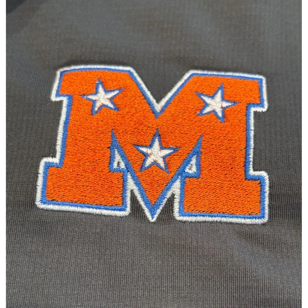 Nike Dri-FIT Mens 2XL Grey Short Sleeve Polo Shirt Tennessee Mojo Fastpitch Logo
